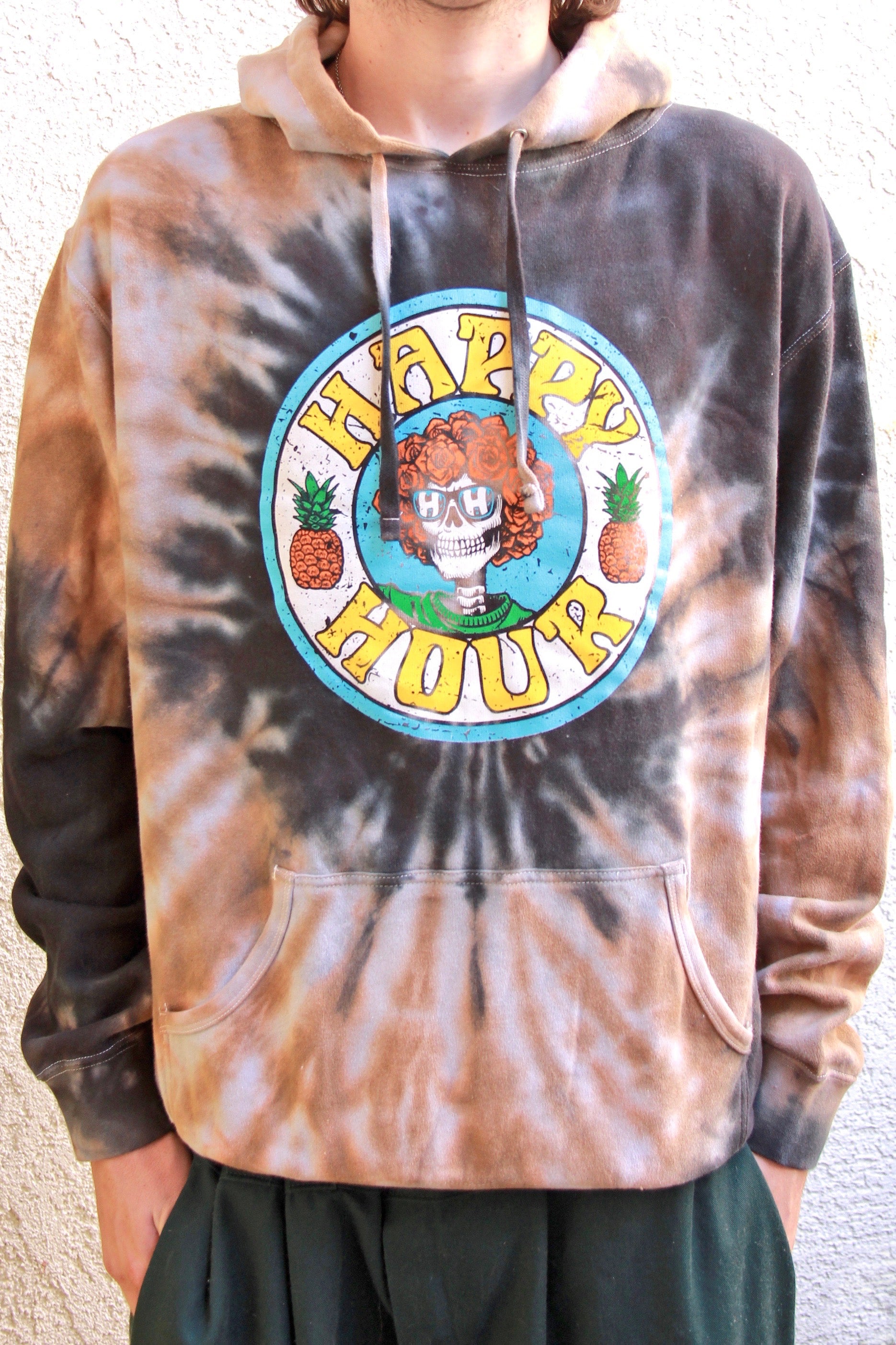 Grateful dead tie online dye hoodie